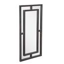 Signature Hardware Black Powder Coat 18 x 36 x 1 in. Rectangular Decorative Vanity Mirror 