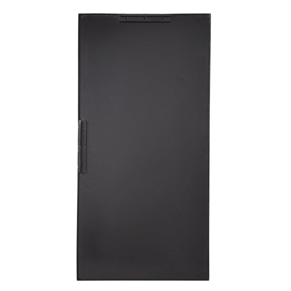 Signature Hardware Black Powder Coat 18 x 36 x 1 in. Rectangular Decorative Vanity Mirror 