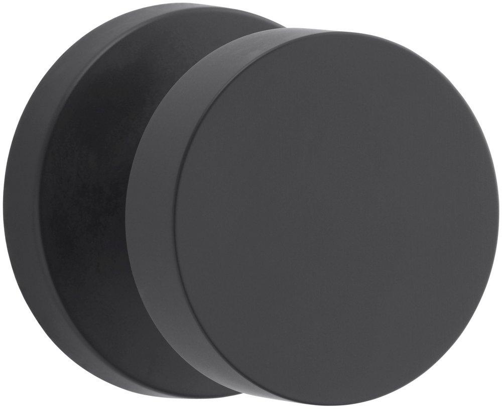 Contemporary Non-Turning Two-Sided Through-Door Dummy Door Knob Set with Round Rosette from the Reserve Collection 