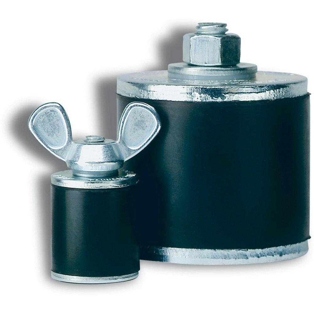 Cherne Black Mechanical Test Plug with Rubber O-ring 