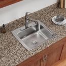 Elkay Brushed Satin 22 x 19-1/2 in. Stainless Steel Single Bowl Drop-in Kitchen Sink in Brushed Satin 