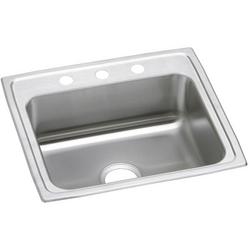 22 in. Drop-in Stainless Steel Single Bowl Kitchen Sink in Brushed Satin