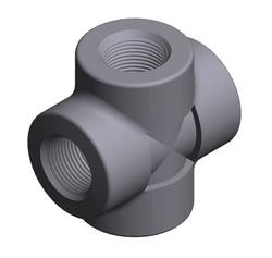 1/2 in. 3000# Threaded Cross Forged Steel A105