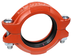 6 in. Rust Inhibiting Painted Grooved Ductile Iron Coupling
