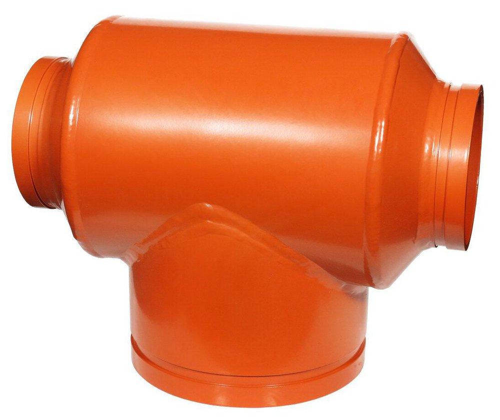 Gruvlok Grooved Hot Dipped Zinc Galvanized Ductile Iron Reducing Tee 