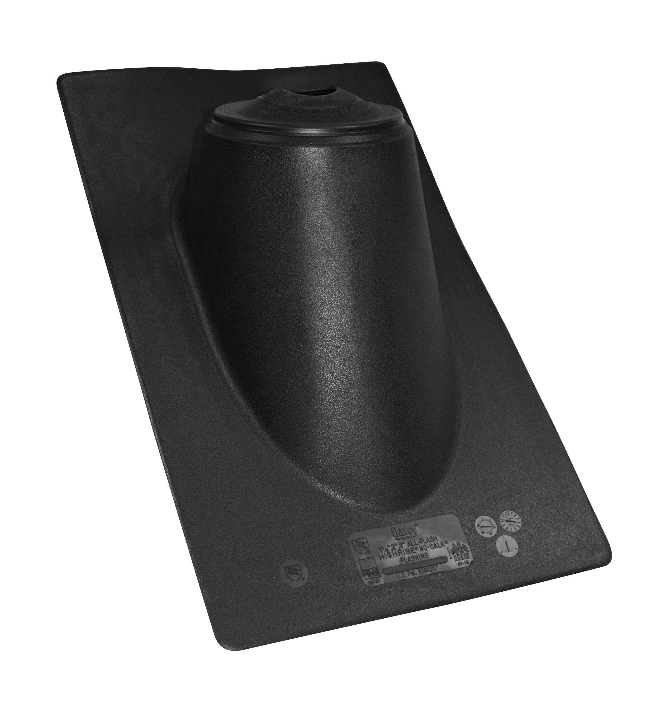 Oatey&reg; Black Thermoplastic All-Flash No-Calk Roof Flashing 11 x 19 in. Base 