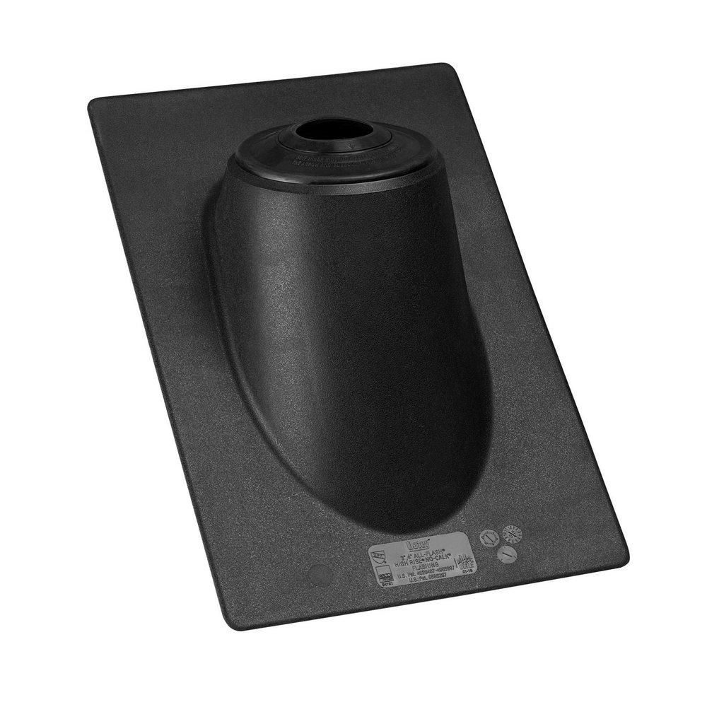 Oatey&reg; Black Thermoplastic All-Flash No-Calk Roof Flashing 13 x 20 in. Base 