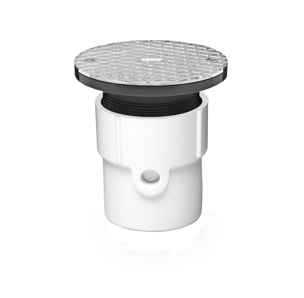 PROFLO® Adjustable PVC Cleanout Assembly with 6 in. Brass Cover 