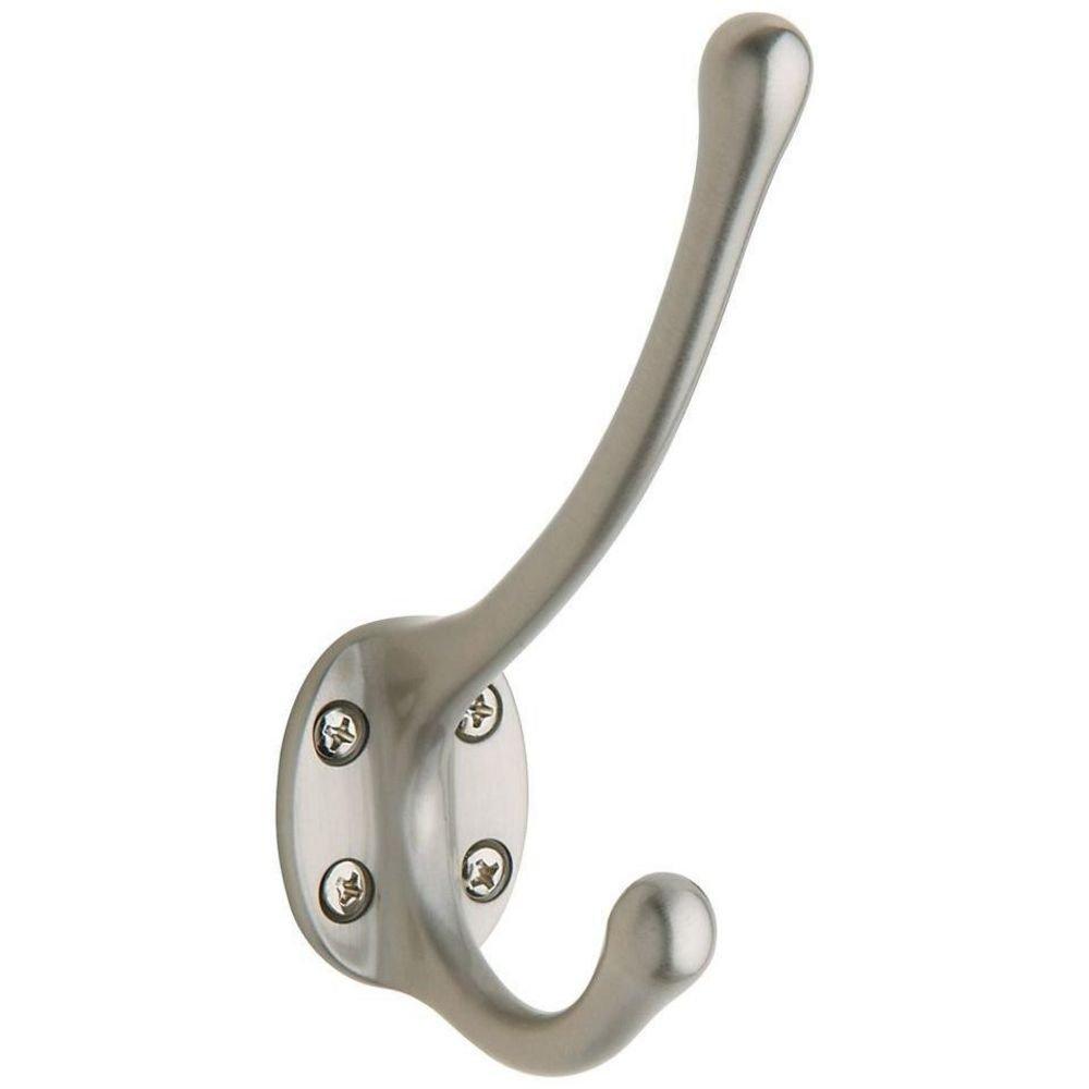 5-3/8 Inch Traditional Style Extended Double Wardrobe Hook 
