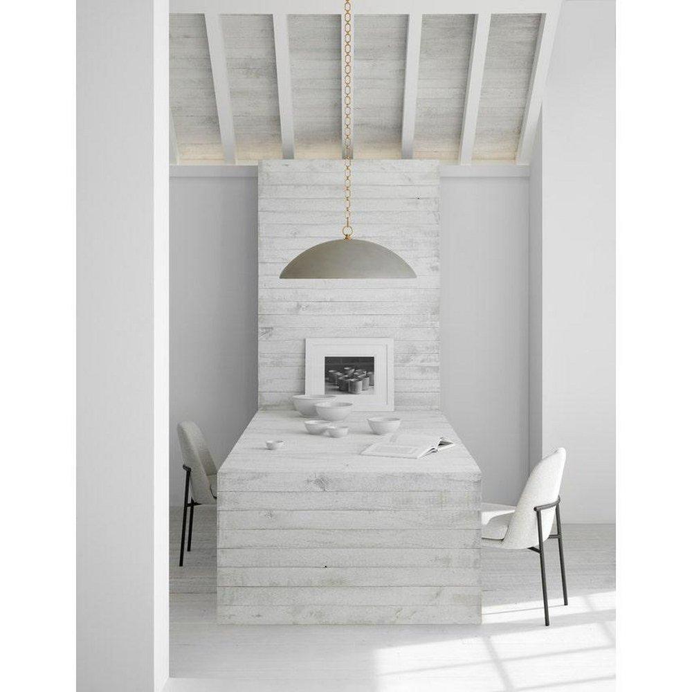 Visual Comfort & Co. Signature Portland Grey 100W 1-Light Medium E-26 Incandescent Pendant Light 