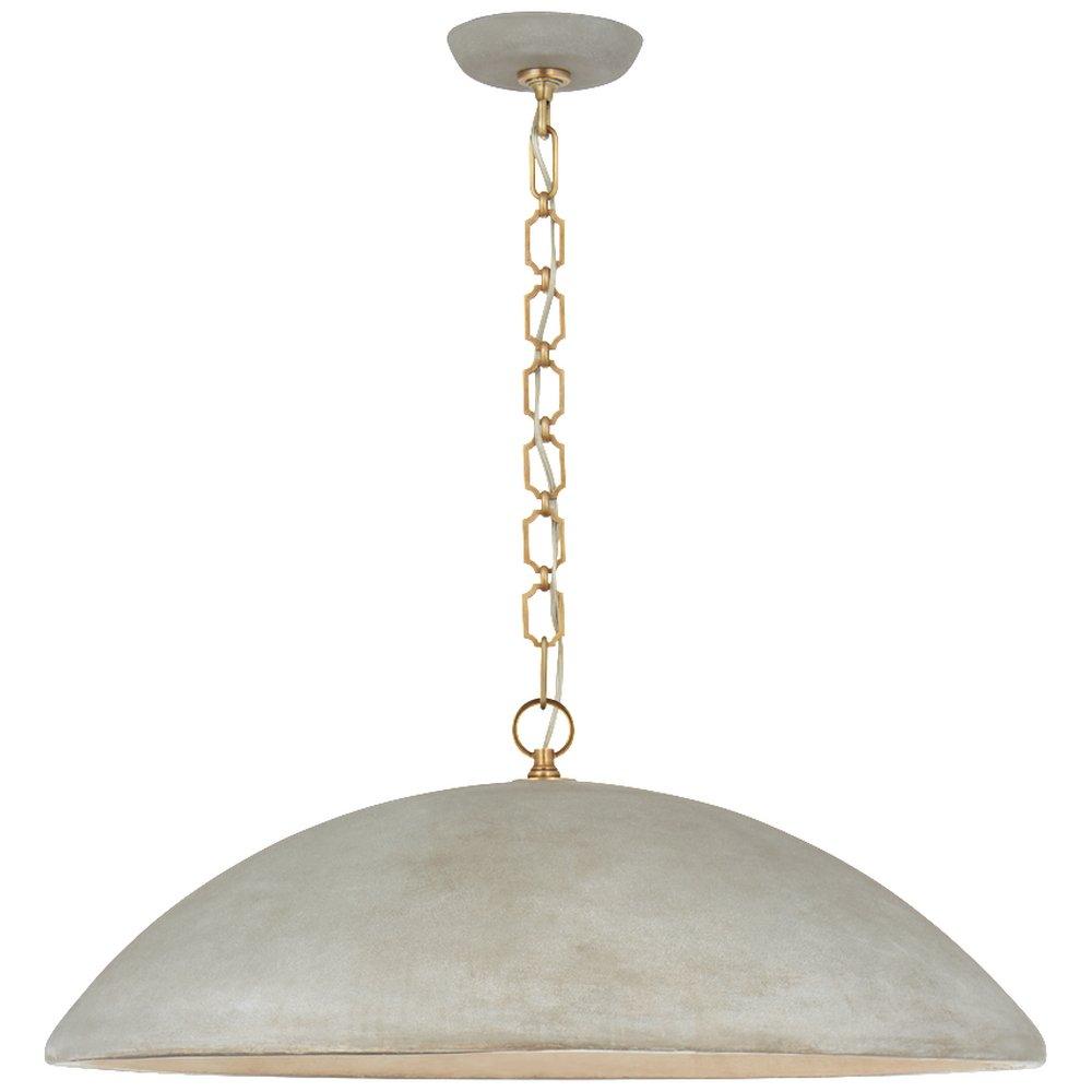 Visual Comfort & Co. Signature Portland Grey 100W 1-Light Medium E-26 Incandescent Pendant Light 
