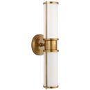 Visual Comfort & Co. Signature Natural Brass 80W 2-Light 17-3/4 in. Wall Sconce 