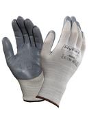 Size 10 13 ga Foam Nitrile Coated Nylon and Fiber Knit Wrist ESD Gloves in Grey (Pack of 12)