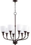 Richmond 8 Light 31" Wide Chandelier with Satin Opal Shade 