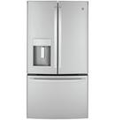 GE&reg; Fingerprint Resistant Stainless Steel 35-3/4 in. 22.1 cu. ft. Counter Depth and French Door Refrigerator 