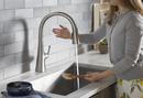 KOHLER Matte Black Pull Down Voice Activated Kitchen Faucet 