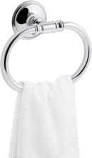 Oval Closed Towel Ring in Polished Chrome