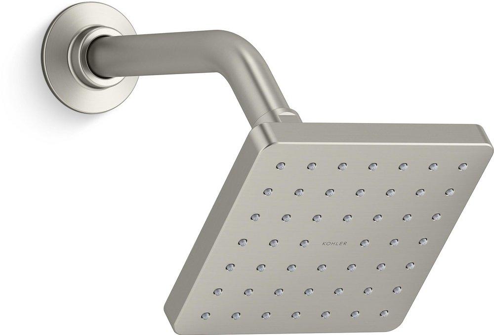 KOHLER Vibrant&reg; Brushed Nickel Single Function Katalyst&reg; Showerhead 