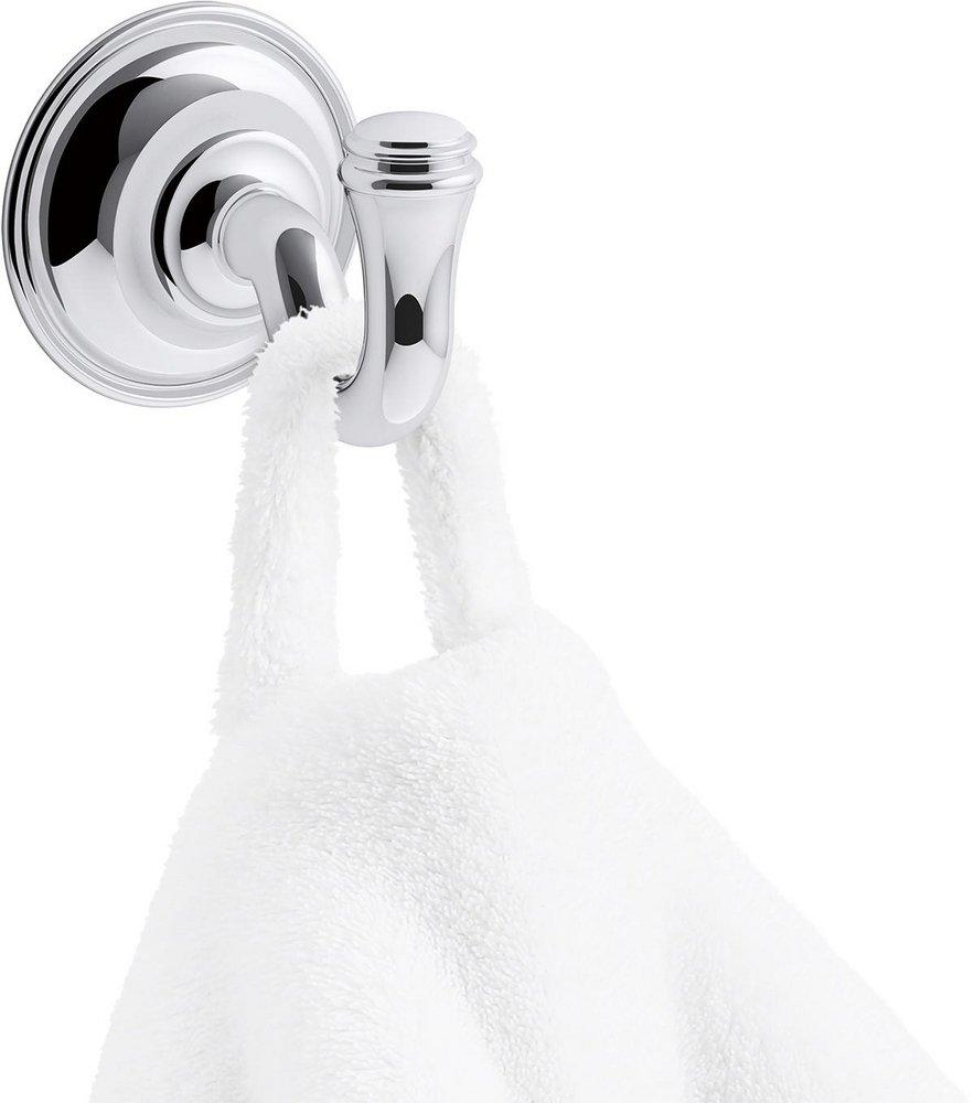 KOHLER Polished Chrome 1-Hook Robe Hook 