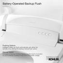 KOHLER White/Sunrise Gold 0.87 gpf Elongated Floor Mount One Piece Toilet 