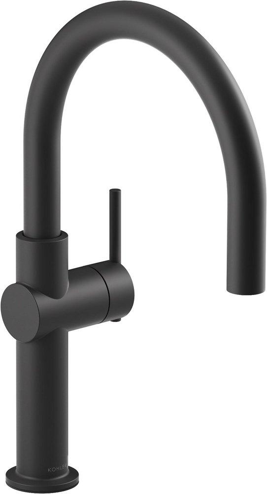 KOHLER Matte Black Single Handle Lever Bar Faucet 