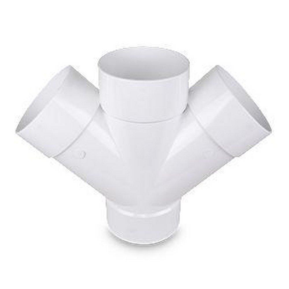 TRENCH TOUGH PLUS Socket Weld x Hub PVC Double Sewer Wye 