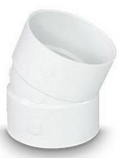 4 in. Hub Solvent Weld SDR 35 PVC 22-1/2 Degree Elbow