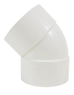 8 in. Hub 45 Degree SDR 35 Plastic Sewer Elbow