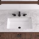 Signature Hardware White 24 x 14 in. Rectangular Undermount Bathroom Sink 