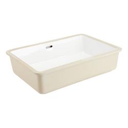 21 in. Undermount Rectangular Vitreous China Bathroom Sink in White