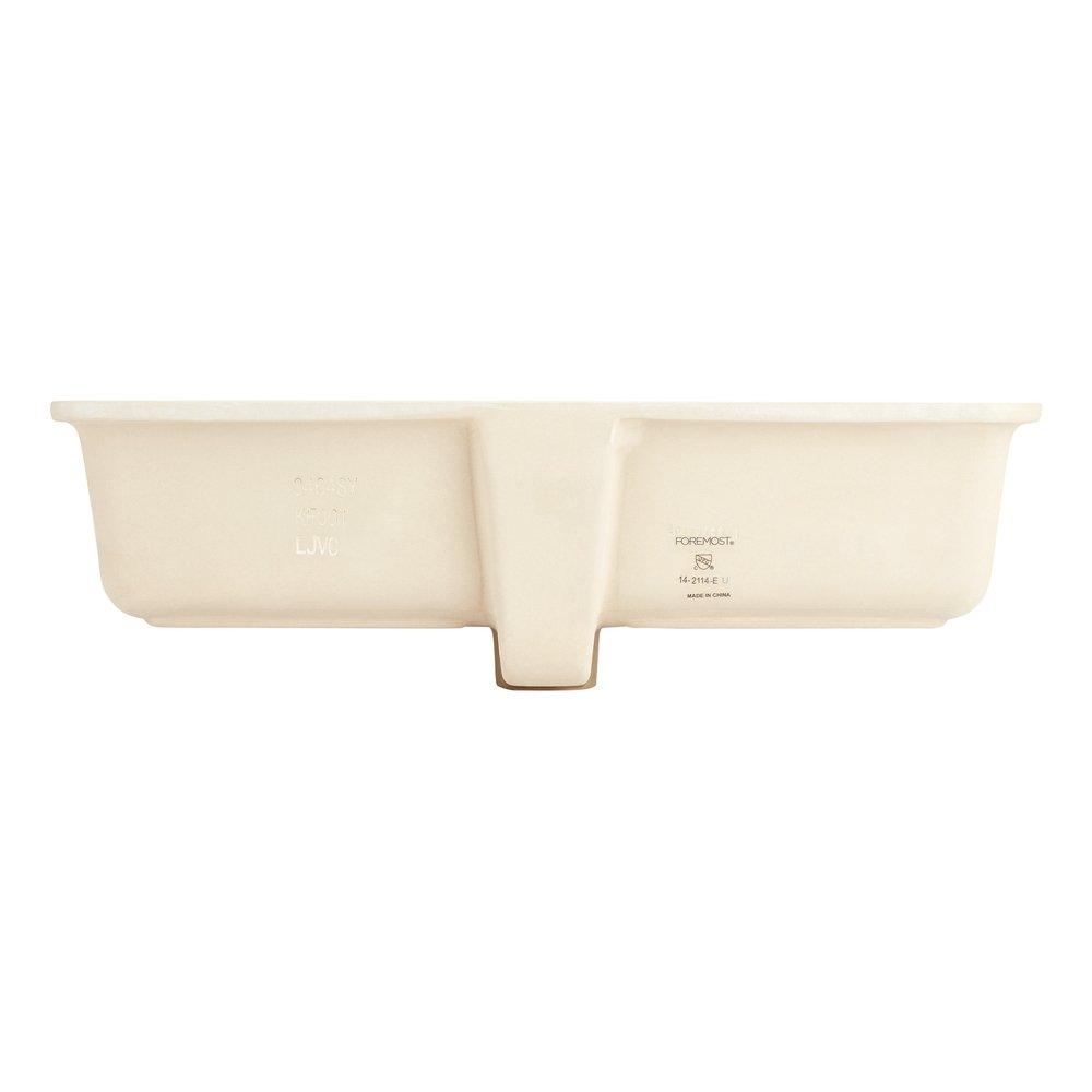 Signature Hardware White 24 x 14 in. Rectangular Undermount Bathroom Sink 