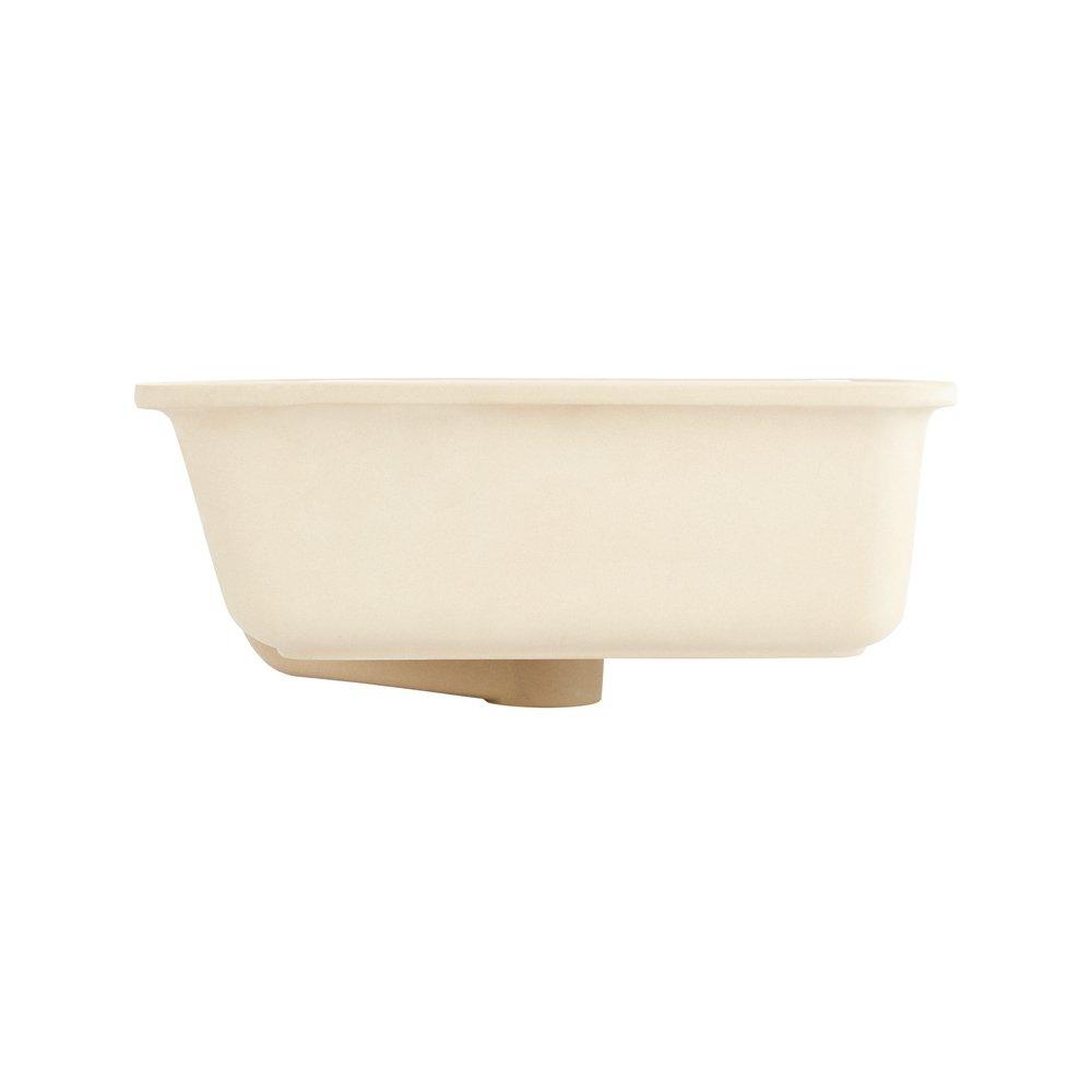 Signature Hardware White 24 x 14 in. Rectangular Undermount Bathroom Sink 