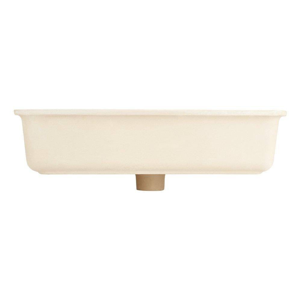 Signature Hardware White 24 x 14 in. Rectangular Undermount Bathroom Sink 
