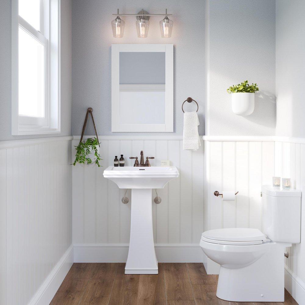 PROFLO&reg; Oil Rubbed Bronze Two Handle Bathroom Sink Faucet 