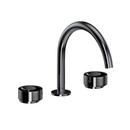 Two Handle Widespread Bathroom Sink Faucet in Polished Chrome Knob Handle