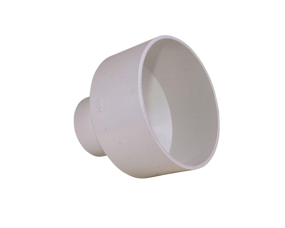 Multi-Fittings Corporation White Hub Socket Weld SDR 35 PVC Sewer Coupling 