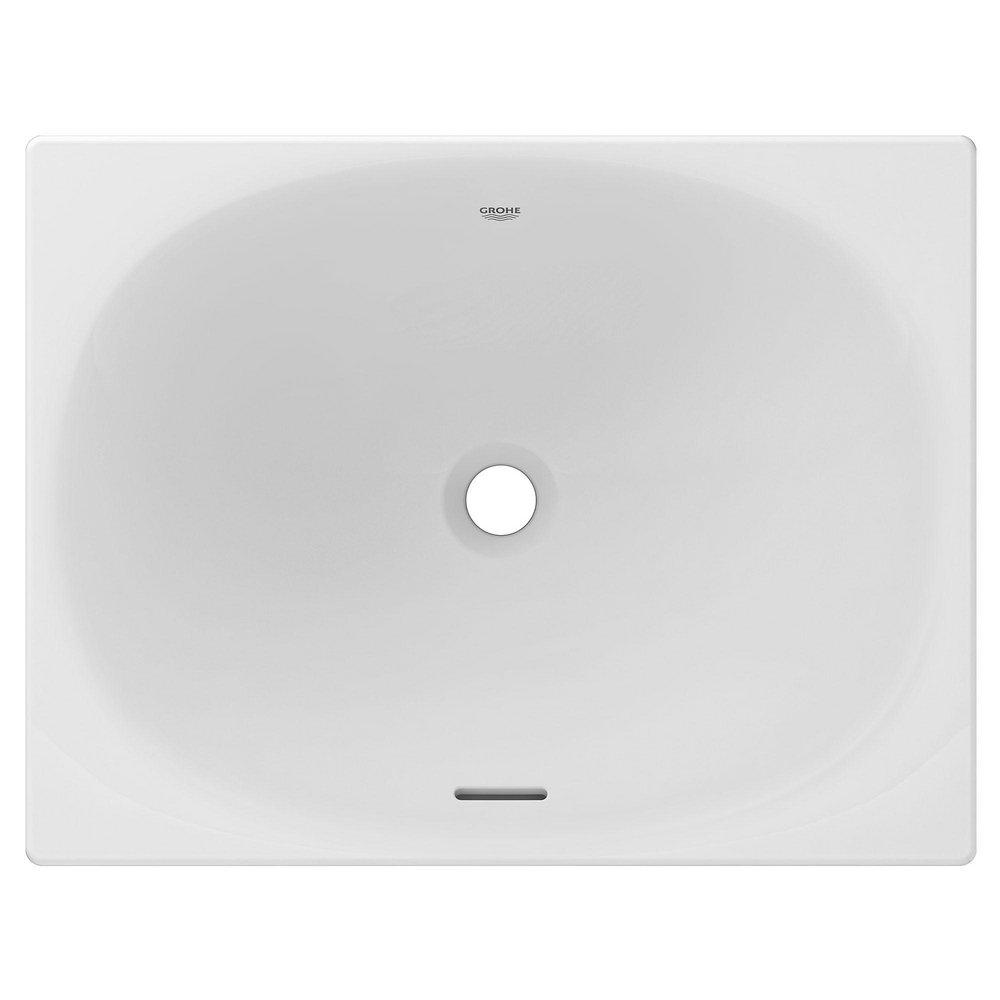 GROHE Alpine White Counter Mount and Undermount Bathroom Sink 