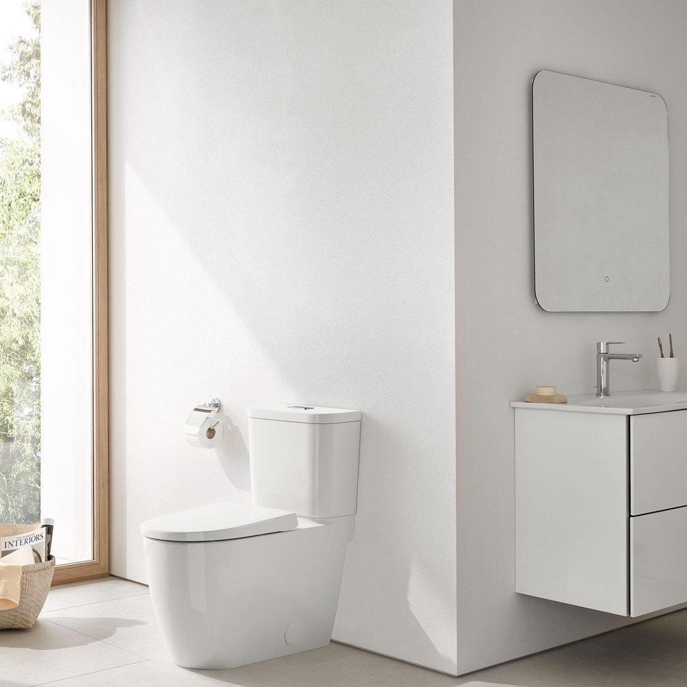 1.28 gpf Elongated Two Piece Toilet in Alpine White 