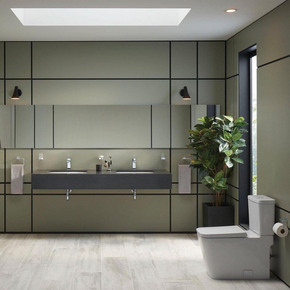 GROHE Alpine White Elongated Floor Mount Toilet Bowl 