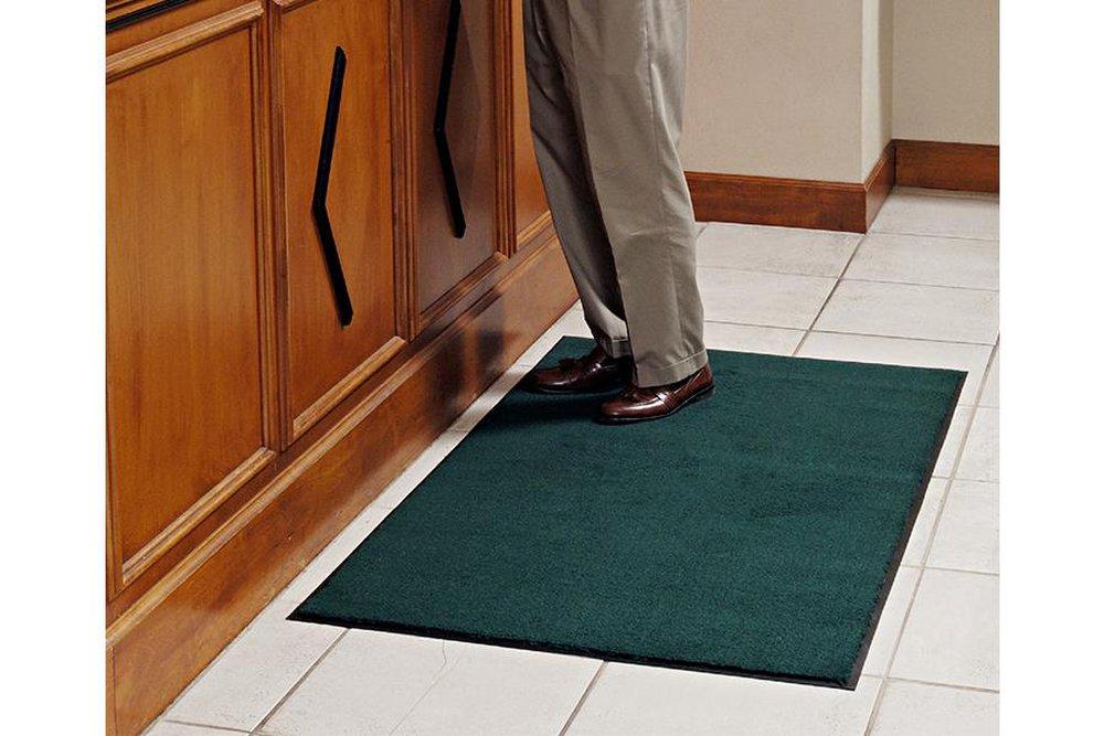 M+A Matting Black Nylon and Nitrile Indoor Mat in Black 