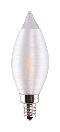 40W 4 in. CA11 LED Light Bulb with a Candelabra E-12 Base Dimmable