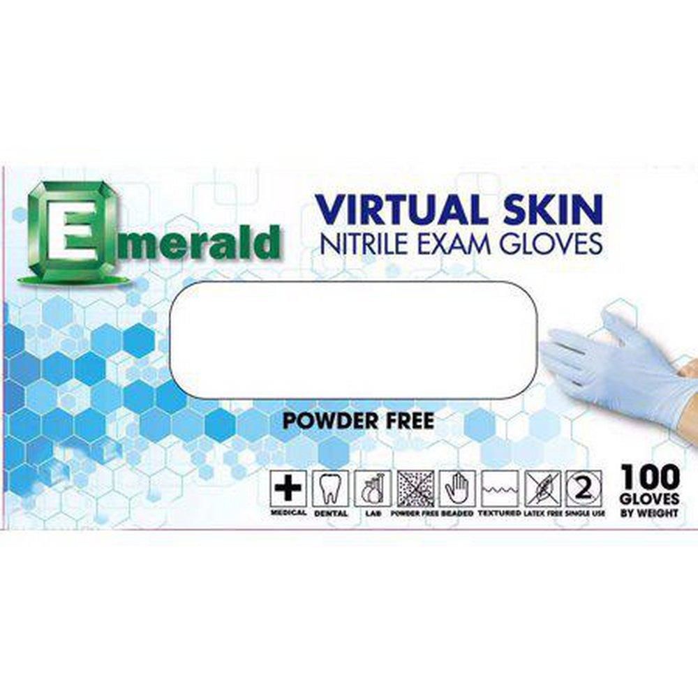 National Consulting Powder Free Rubber Exam Disposable Gloves (Box of 100) 