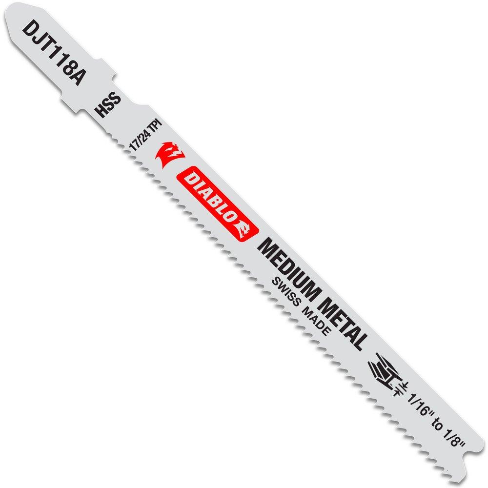 Diablo Tools Red Metal Cutting Jig Saw 5 Piece 