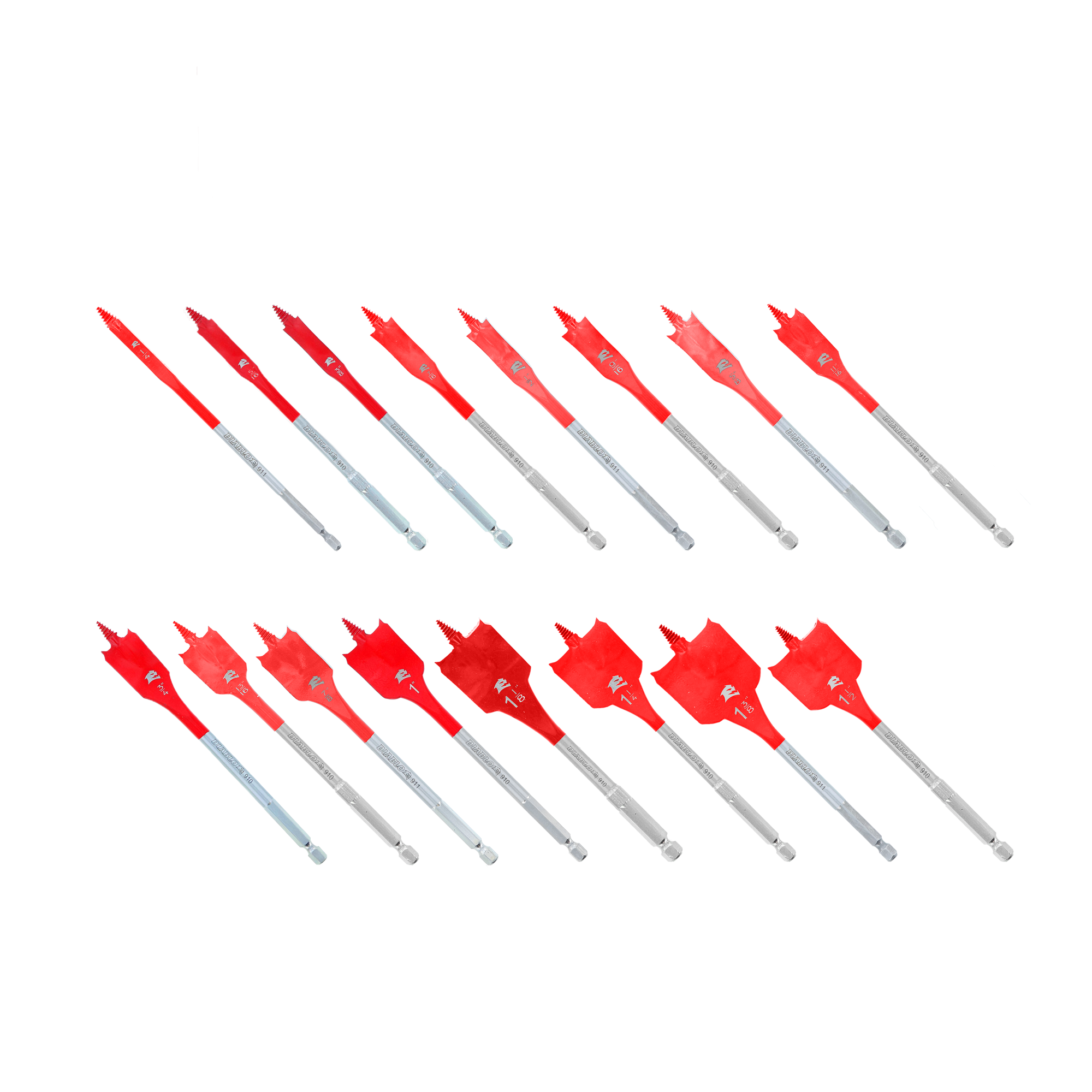 Diablo Tools Hex Wood Boring Bit 16 Piece 