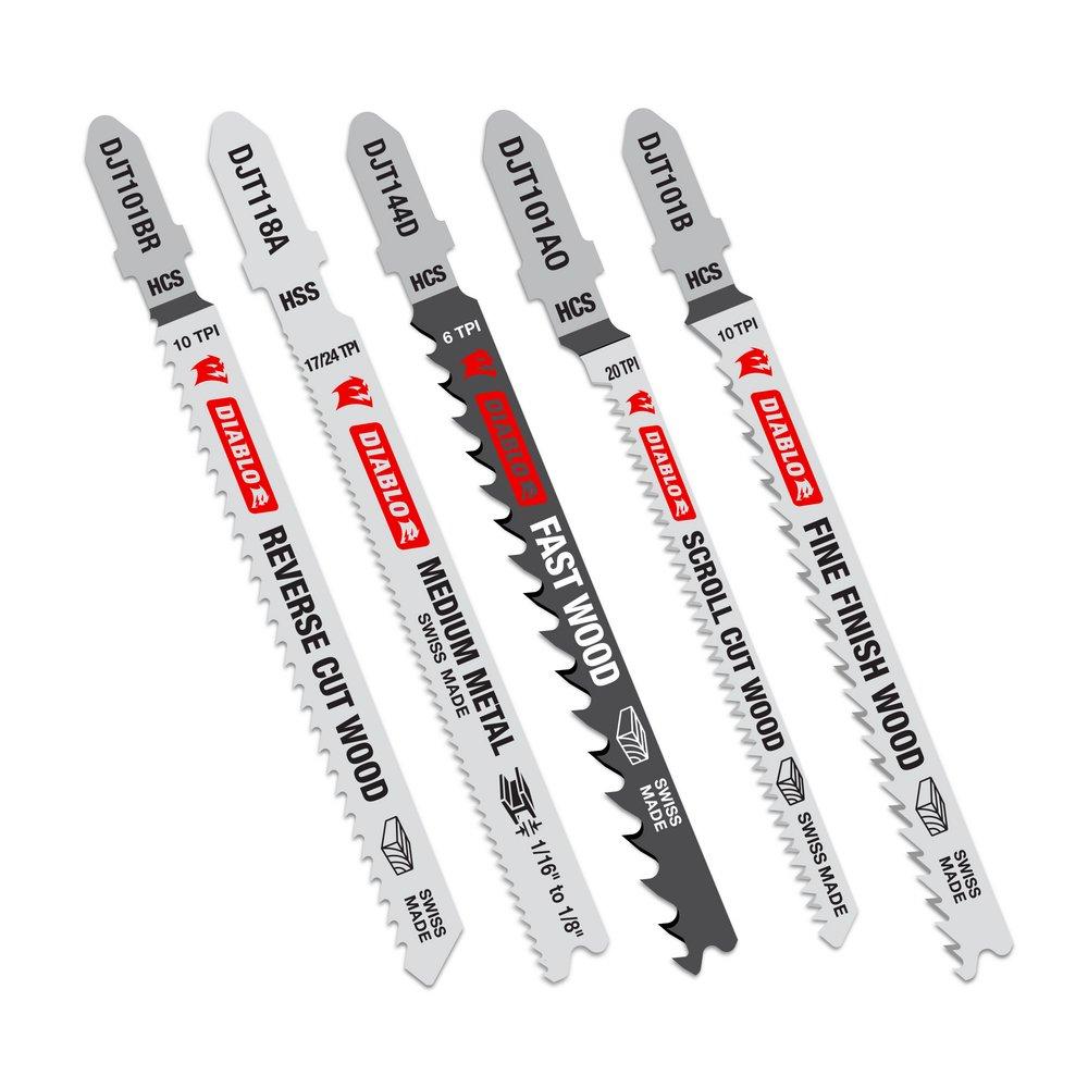 Diablo Tools Red Jig Saw 5 Piece 