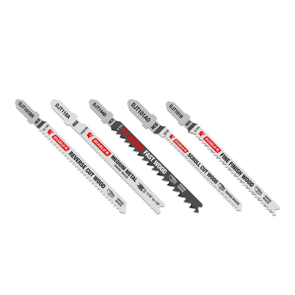 Diablo Tools Red Jig Saw 5 Piece 