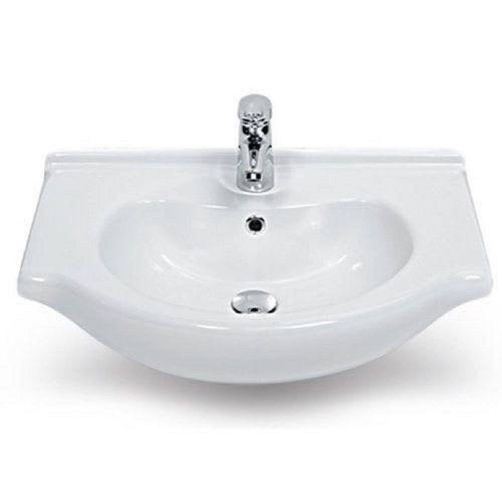 CeraStyle 17" Ceramic Wall Mounted Bathroom Sink with 1 Faucet Hole and Overflow 