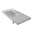 Scarabeo 36-1/4" Ceramic Wall Mounted / Drop In Bathroom Sink with 1 / 3 Holes Drilled - Includes Overflow 