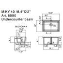 Nameek's White Undermount Bathroom Sink 