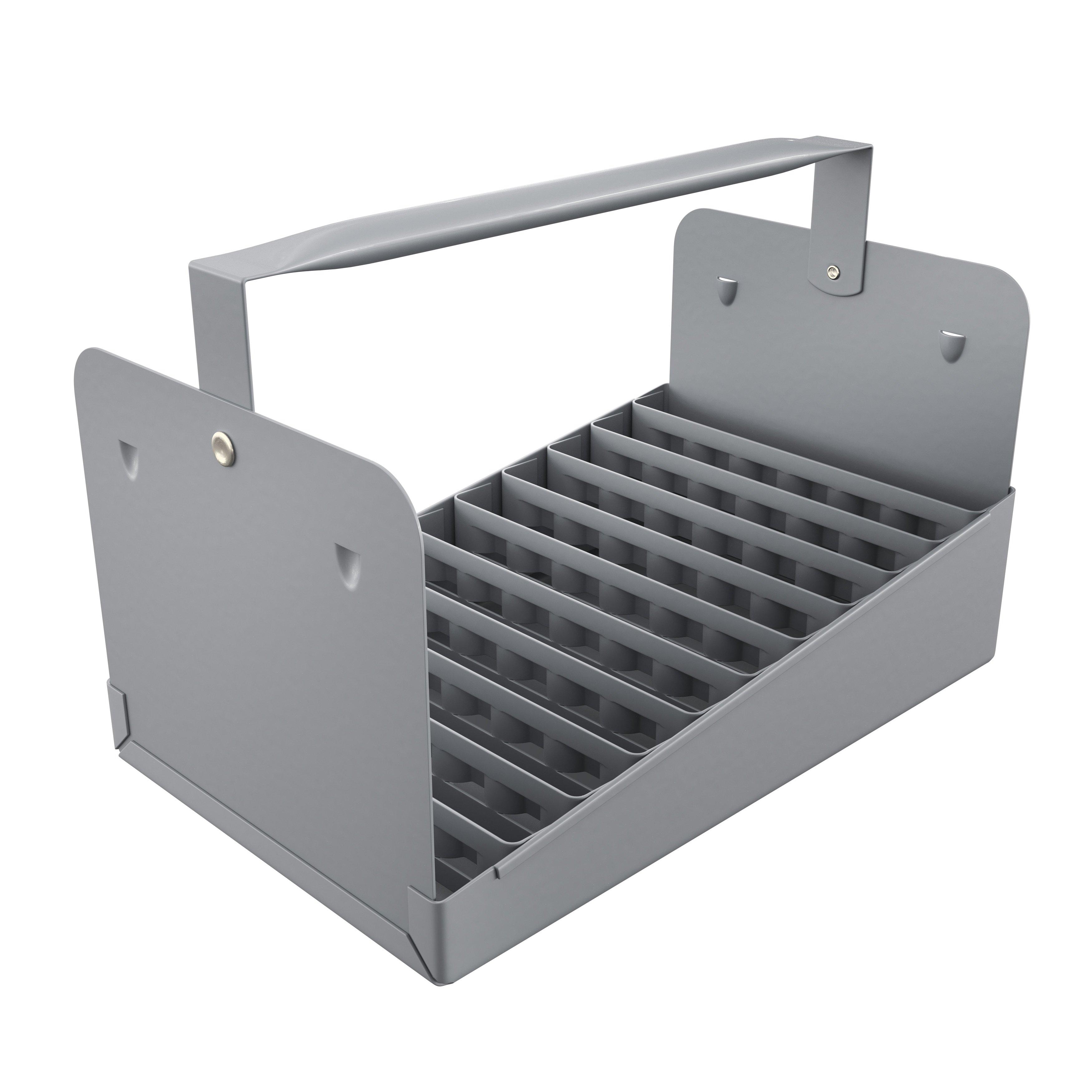 Jones Stephens Grey 1/2 in. 77-Piece Cap Nipple Tote Tray 